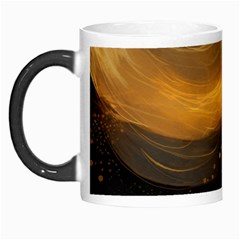 Abstract Gold Wave Background Morph Mug