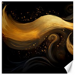 Abstract Gold Wave Background Canvas 16  X 16 