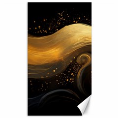 Abstract Gold Wave Background Canvas 40  X 72 