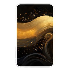 Abstract Gold Wave Background Memory Card Reader (rectangular)