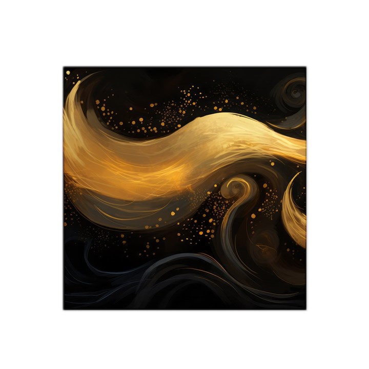 Abstract Gold Wave Background Satin Bandana Scarf 22  x 22 