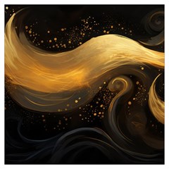 Abstract Gold Wave Background Lightweight Scarf  by Maspions