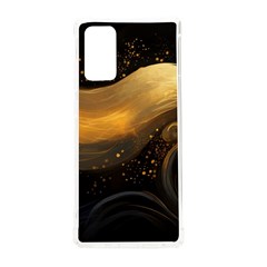 Abstract Gold Wave Background Samsung Galaxy Note 20 Tpu Uv Case