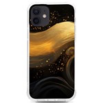 Abstract Gold Wave Background iPhone 12/12 Pro TPU UV Print Case Front