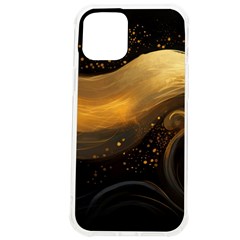 Abstract Gold Wave Background Iphone 12 Pro Max Tpu Uv Print Case by Maspions