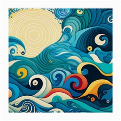 Waves Wave Ocean Sea Abstract Whimsical Medium Glasses Cloth