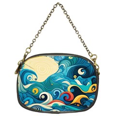 Waves Wave Ocean Sea Abstract Whimsical Chain Purse (two Sides)