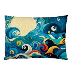 Waves Wave Ocean Sea Abstract Whimsical Pillow Case