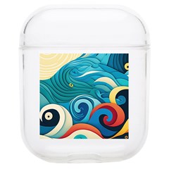 Waves Wave Ocean Sea Abstract Whimsical Soft Tpu Airpods 1/2 Case by Maspions