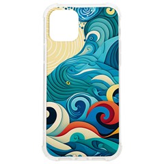 Waves Wave Ocean Sea Abstract Whimsical Iphone 12/12 Pro Tpu Uv Print Case by Maspions