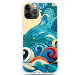 Waves Wave Ocean Sea Abstract Whimsical Iphone 12 Pro Max Tpu Uv Print Case by Maspions