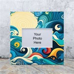 Waves Wave Ocean Sea Abstract Whimsical White Box Photo Frame 4  x 6  Front