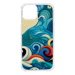 Waves Wave Ocean Sea Abstract Whimsical Iphone 14 Tpu Uv Print Case by Maspions