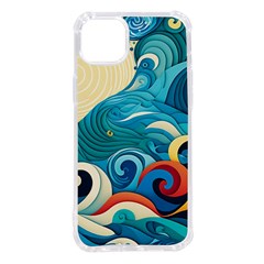 Waves Wave Ocean Sea Abstract Whimsical Iphone 14 Plus Tpu Uv Print Case by Maspions