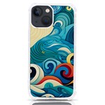 Waves Wave Ocean Sea Abstract Whimsical iPhone 13 mini TPU UV Print Case Front