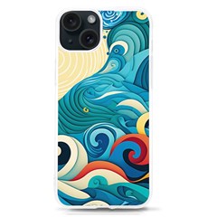 Waves Wave Ocean Sea Abstract Whimsical Iphone 15 Tpu Uv Print Case by Maspions