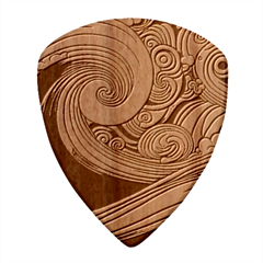 Waves Ocean Sea Abstract Whimsical Art Wood Guitar Pick (set Of 10) by Maspions