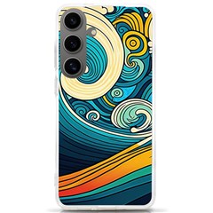 Waves Ocean Sea Abstract Whimsical Art Samsung Galaxy S24 Ultra 6 9 Inch Tpu Uv Case