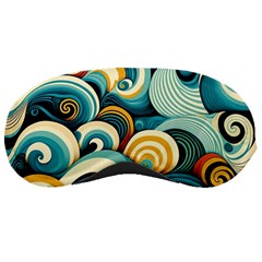 Wave Waves Ocean Sea Abstract Whimsical Sleep Mask