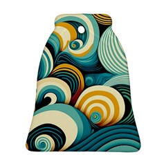 Wave Waves Ocean Sea Abstract Whimsical Ornament (bell)