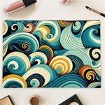 Wave Waves Ocean Sea Abstract Whimsical Cosmetic Bag (XXL) Front