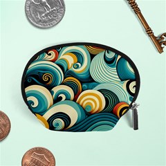 Wave Waves Ocean Sea Abstract Whimsical Accessory Pouch (small)