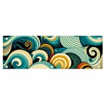 Wave Waves Ocean Sea Abstract Whimsical Banner and Sign 6  x 2  Front