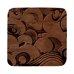 Wave Waves Ocean Sea Abstract Whimsical Square Wood Guitar Pick Holder Case And Picks Set by Maspions