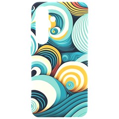 Wave Waves Ocean Sea Abstract Whimsical Samsung Galaxy S24 6 2 Inch Black Tpu Uv Case by Maspions