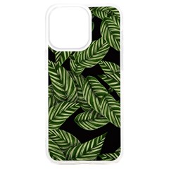 Background Pattern Leaves Texture Iphone 15 Plus Tpu Uv Print Case by Maspions