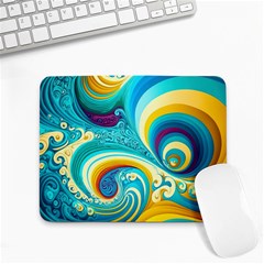 Abstract Waves Ocean Sea Whimsical Small Mousepad