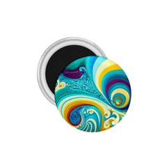 Abstract Waves Ocean Sea Whimsical 1 75  Magnets