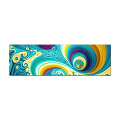 Abstract Waves Ocean Sea Whimsical Sticker Bumper (100 Pack)