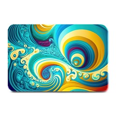 Abstract Waves Ocean Sea Whimsical Plate Mats by Maspions