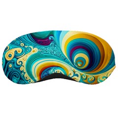 Abstract Waves Ocean Sea Whimsical Sleep Mask