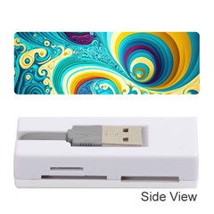 Abstract Waves Ocean Sea Whimsical Memory Card Reader (stick)