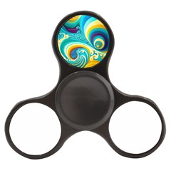 Abstract Waves Ocean Sea Whimsical Finger Spinner