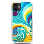 Abstract Waves Ocean Sea Whimsical iPhone 12 mini TPU UV Print Case	 Front