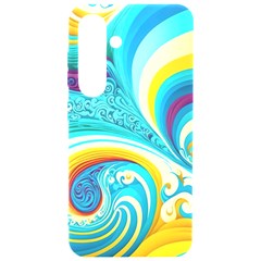 Abstract Waves Ocean Sea Whimsical Samsung Galaxy S24 6 2 Inch Black Tpu Uv Case by Maspions