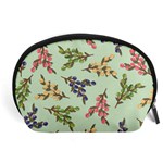 Berries Flowers Pattern Print Accessory Pouch (Large) Front