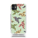 Berries Flowers Pattern Print iPhone 11 TPU UV Print Case Front