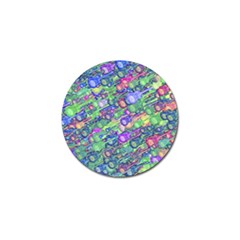 Sktechy Style Guitar Drawing Motif Colorful Random Pattern Wb Golf Ball Marker by dflcprintsclothing