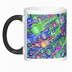 Sktechy Style Guitar Drawing Motif Colorful Random Pattern Wb Morph Mug by dflcprintsclothing