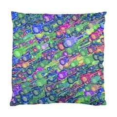 Sktechy Style Guitar Drawing Motif Colorful Random Pattern Wb Standard Cushion Case (two Sides) by dflcprintsclothing