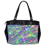 Sktechy Style Guitar Drawing Motif Colorful Random Pattern Wb Oversize Office Handbag (2 Sides) Back