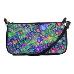 Sktechy Style Guitar Drawing Motif Colorful Random Pattern Wb Shoulder Clutch Bag by dflcprintsclothing