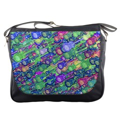 Sktechy Style Guitar Drawing Motif Colorful Random Pattern Wb Messenger Bag by dflcprintsclothing