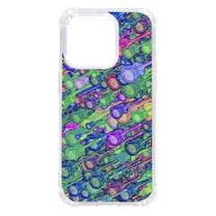 Sktechy Style Guitar Drawing Motif Colorful Random Pattern Wb Iphone 14 Pro Tpu Uv Print Case by dflcprintsclothing