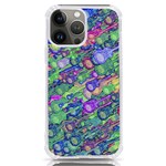 Sktechy Style Guitar Drawing Motif Colorful Random Pattern Wb iPhone 13 Pro Max TPU UV Print Case Front