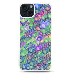 Sktechy Style Guitar Drawing Motif Colorful Random Pattern Wb Iphone 15 Tpu Uv Print Case by dflcprintsclothing